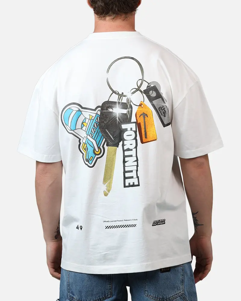 73Studio X Fortnite Thank U Bus Driver T-Shirt White 1