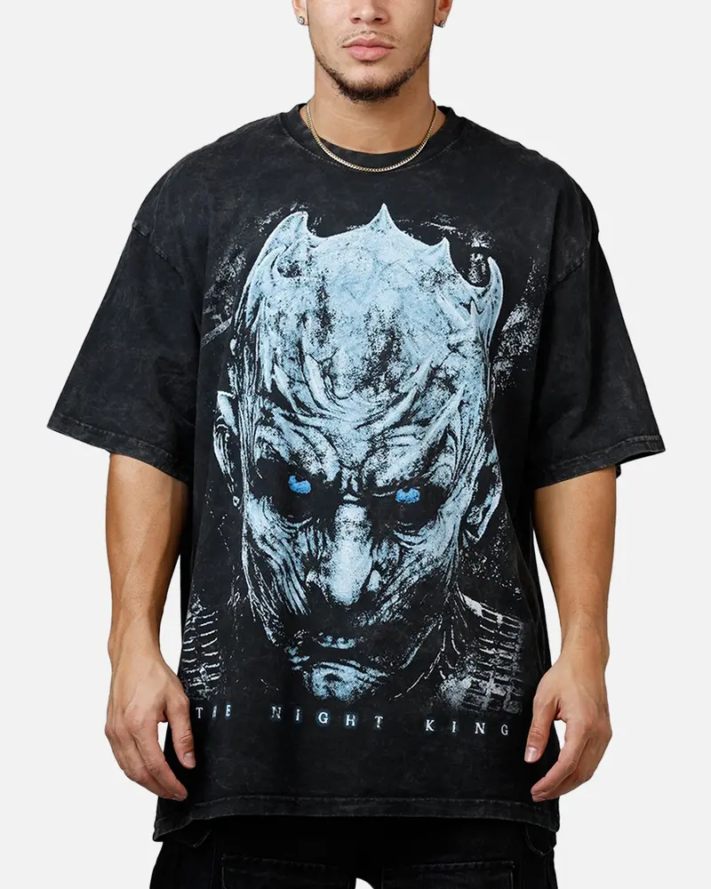 73Studio X Game Of Thrones Night Kings Vintage T-Shirt Black Acidwash 1