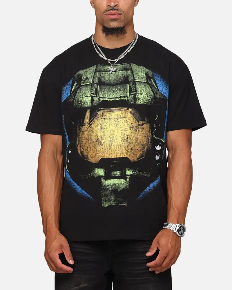 73Studio X Halo Big Head Heavyweight T-Shirt Black 1