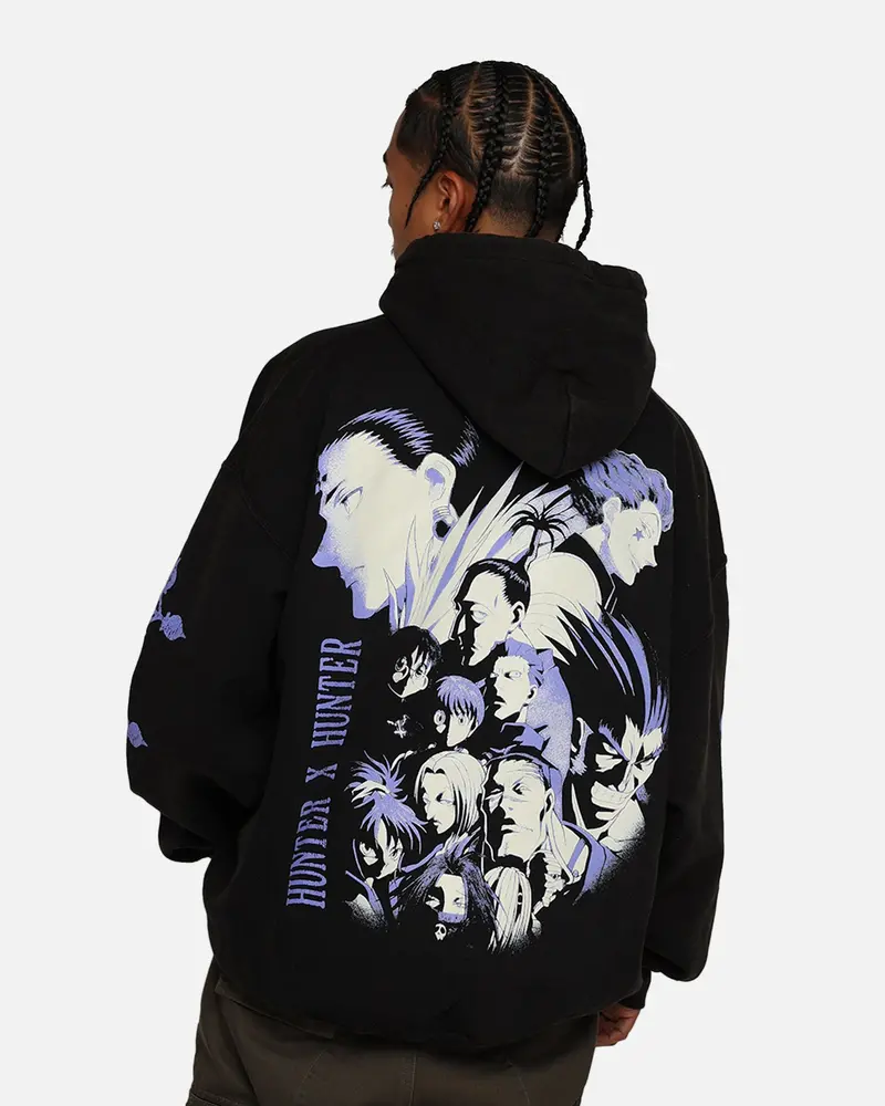 73Studio X Hunter X Hunter Phantom Troupe Hoodie Black Wash 1