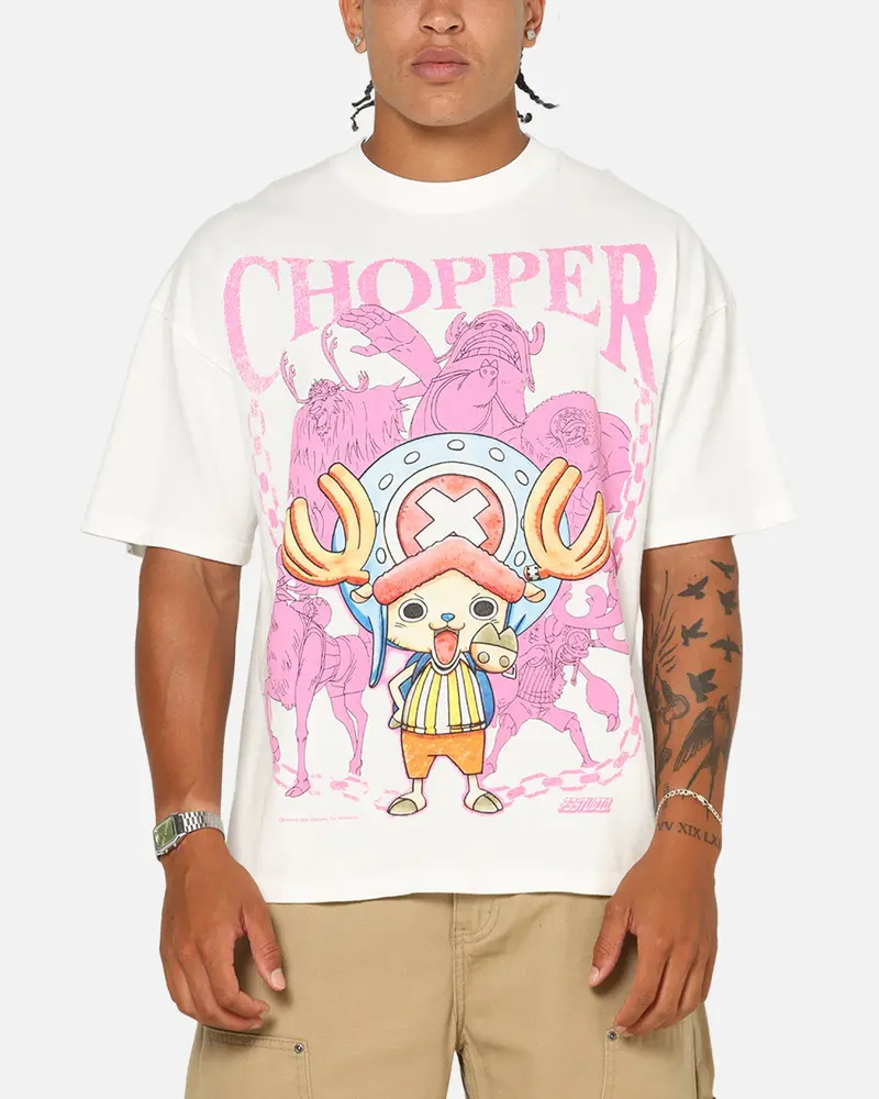 73Studio X One Piece Chopper Vintage T-Shirt Off White 1