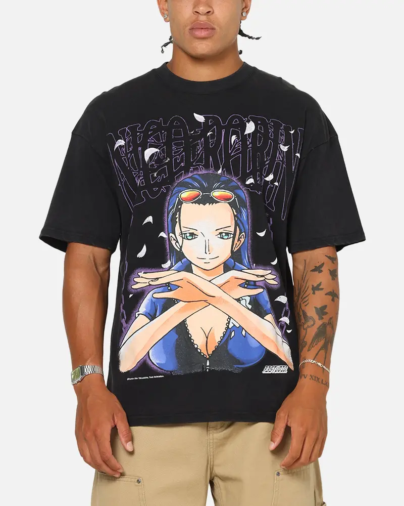 73Studio X One Piece Robin Vintage T-Shirt Off Black 1