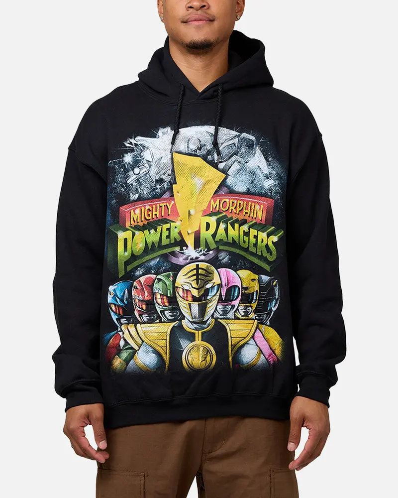 73Studio X Power Rangers Mighty Morphin Hoodie Black 1