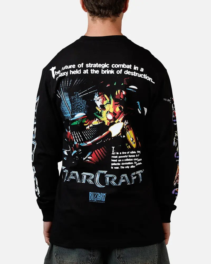 73Studio X Starcraft Race Long Sleeve T-Shirt Black 1
