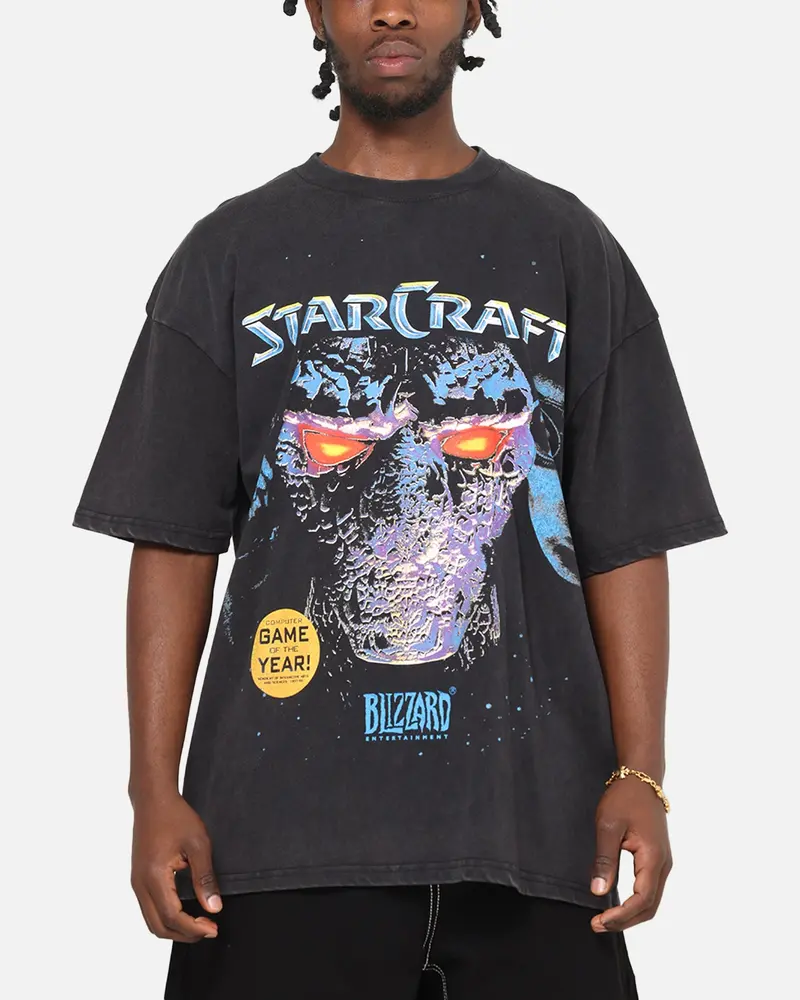 73Studio X Starcraft Vintage T-Shirt Off Black 1