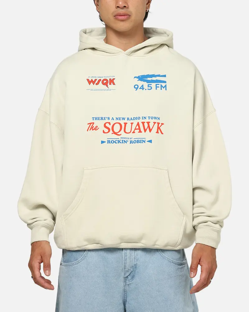 73Studio X Stranger Things Wsqk Premium Hoodie Grey 1