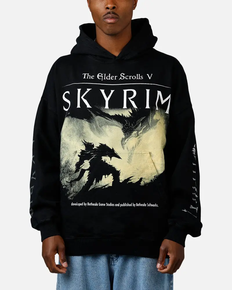 73Studio X The Elder Scrolls V: Skyrim '11 Daedric Premium Hoodie Black 1