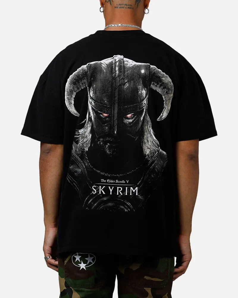 73Studio X The Elder Scrolls V: Skyrim '11 Dragonborn Vintage T-Shirt Black 1