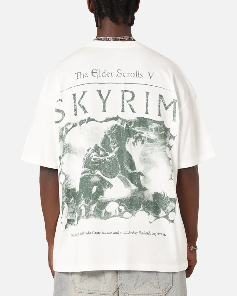 73Studio X The Elder Scrolls V: Skyrim Vintage T-Shirt Off White 1