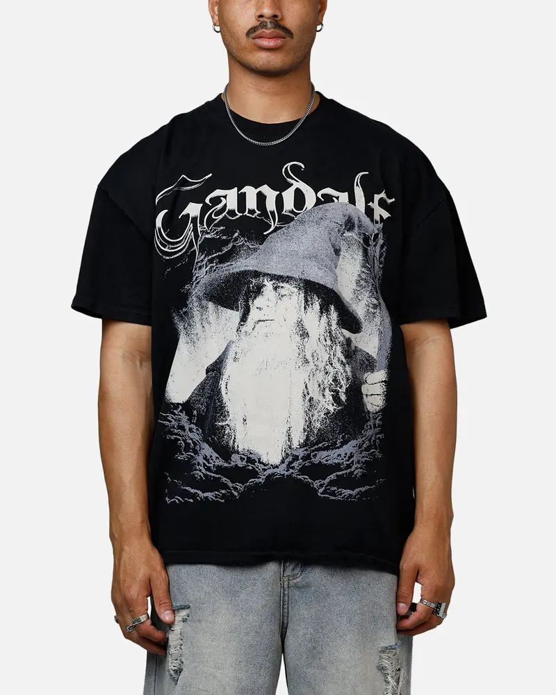 73Studio X The Lord Of The Rings Gandalf Heavyweight T-Shirt Black 1