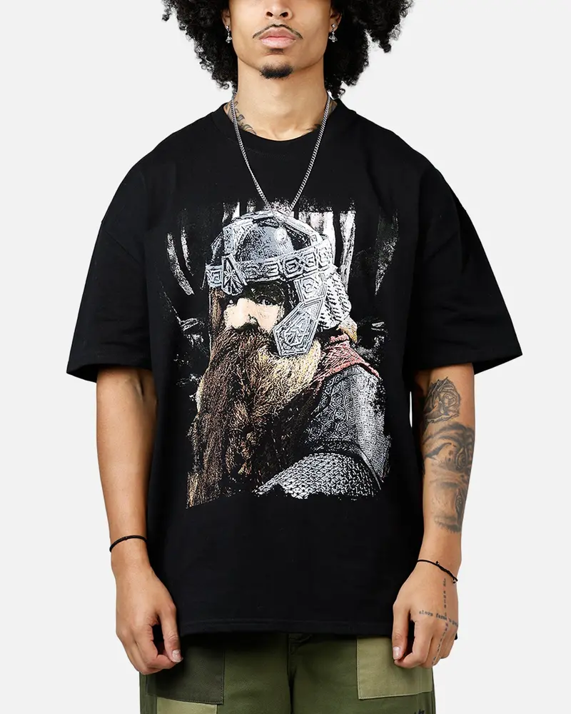 73Studio X The Lord Of The Rings Gimli Heavyweight T-Shirt Black 1