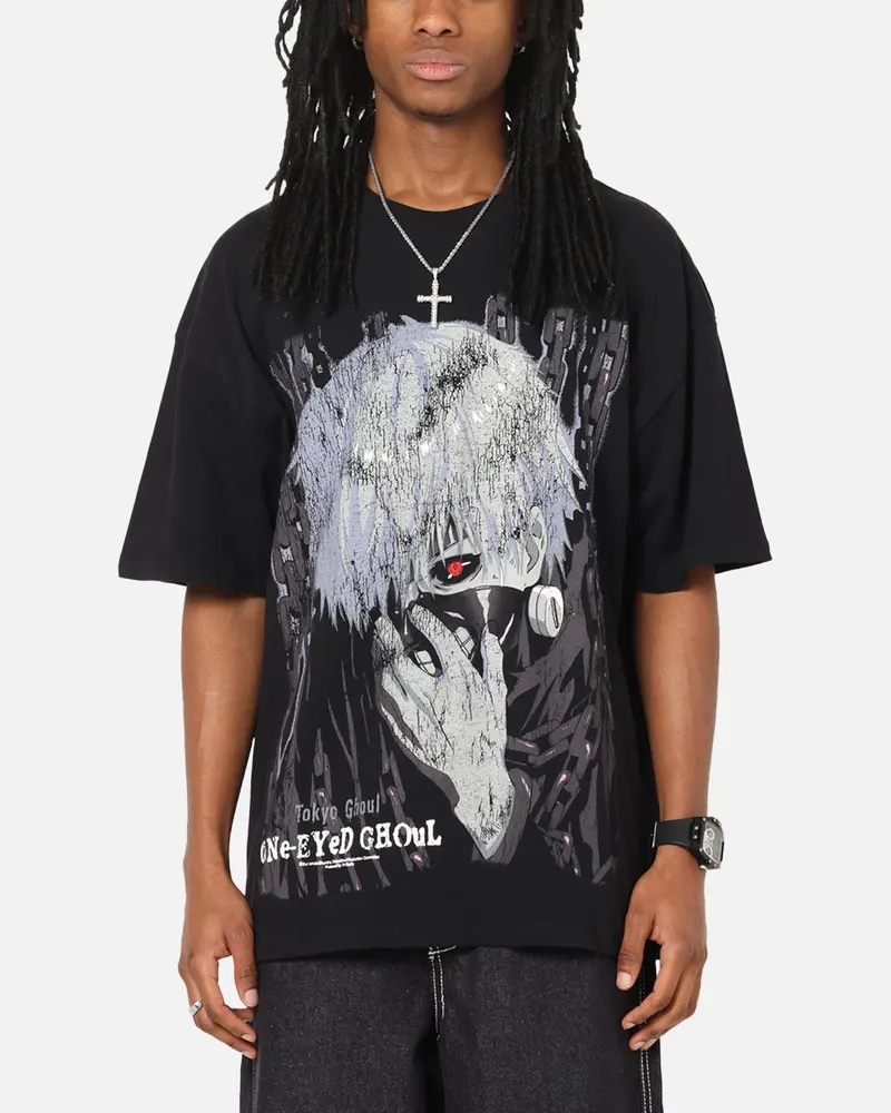 73Studio X Tokyo Ghoul One Eyed Ghoul Vintage T-Shirt Black 1