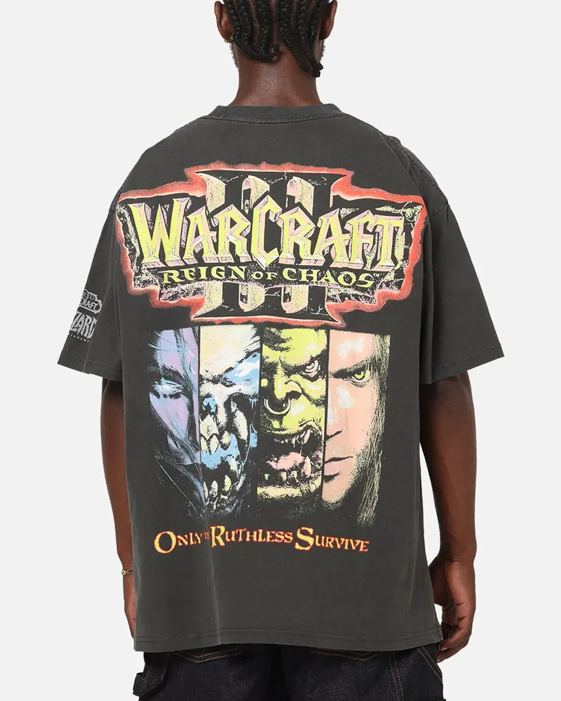 73Studio X Warcraft: Reign Of Chaos Heavy T-Shirt Black Wash 1
