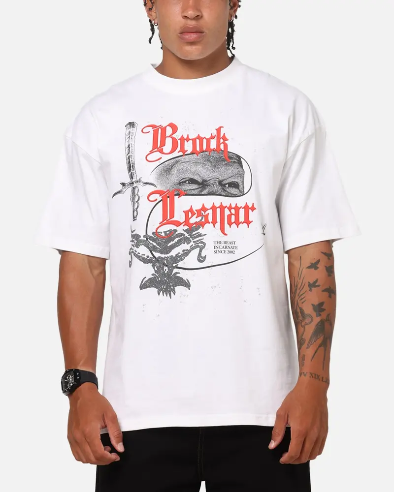 73Studio X Wwe Brock Lesner Vintage T-Shirt White 1