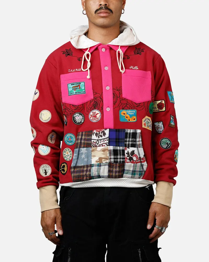 Abc Patch Hoodie Rose 1