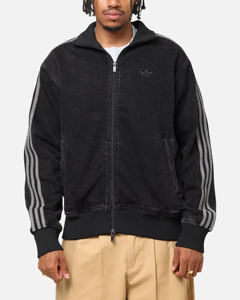Adidas Adicolor Denim Firebird Track Jacket True Black 1