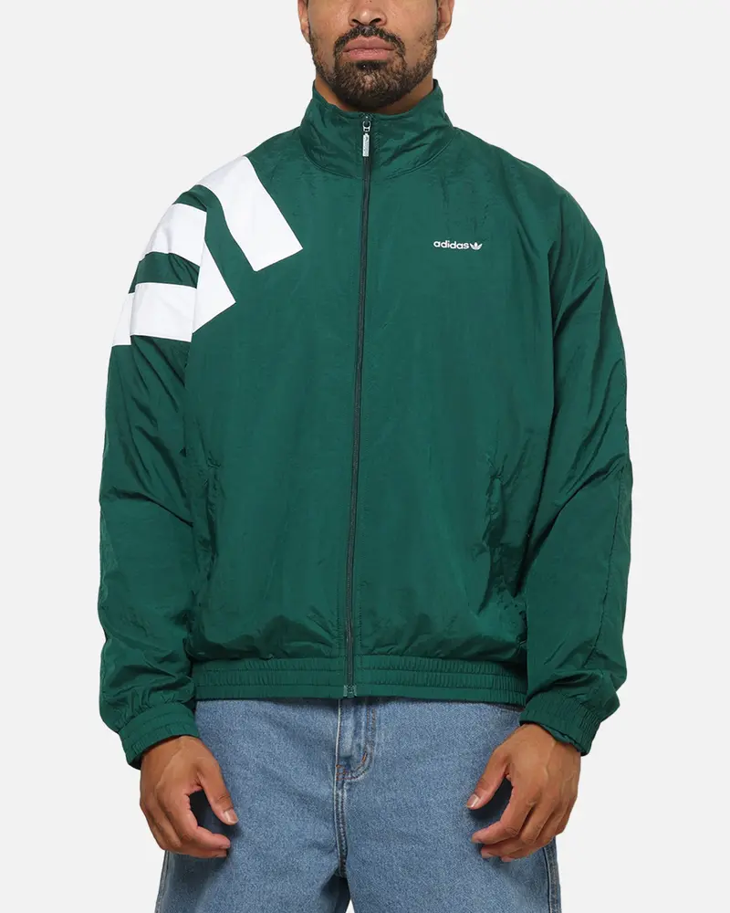Adidas Archive Blocked Track Top Jacket Green 1