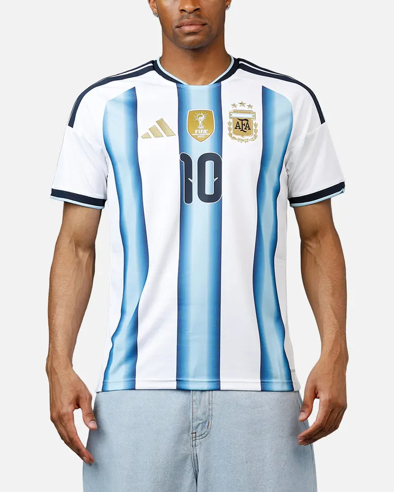 Adidas Argentina Lionel Messi 26 Home Replica Jersey Black/Blue 1