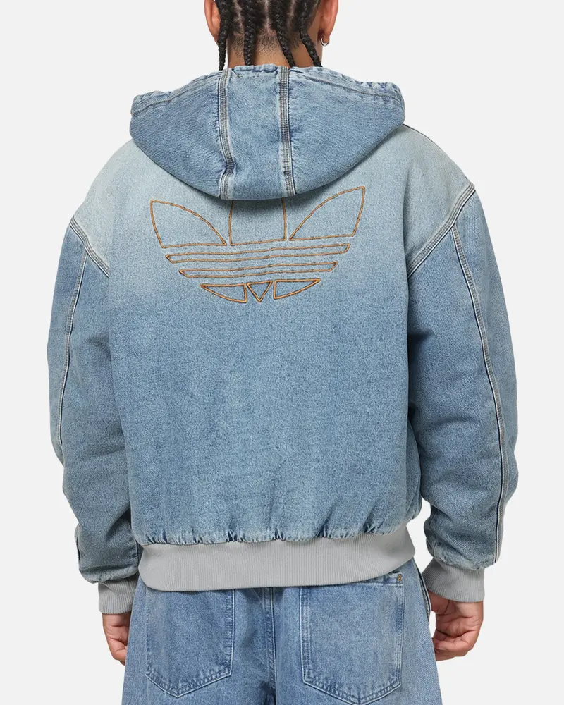 Adidas Denim Padded Jacket Indigo Denim 1