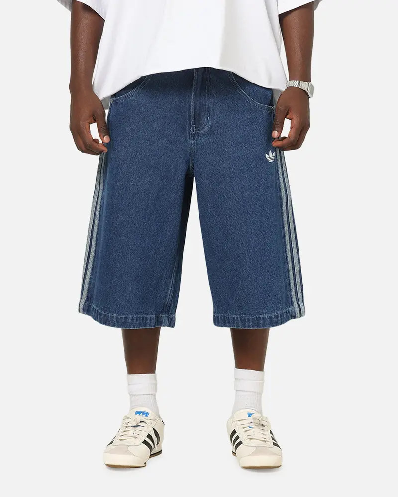 Adidas Firebird Denim Shorts Blue Denim 1