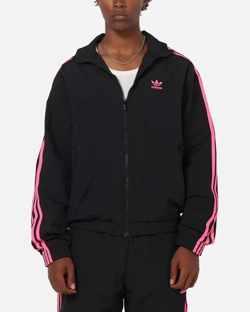 Adidas Firebird Track Jacket Black/Lucid Pink 1