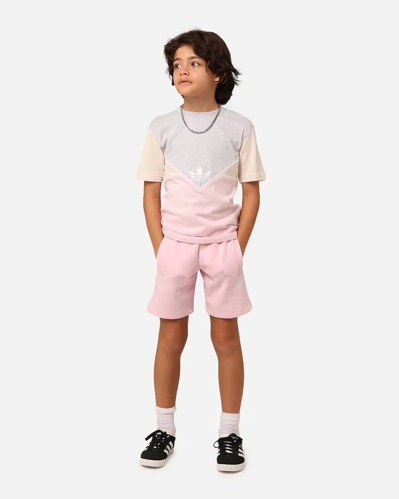Adidas Kids' Adicolour Shorts And T-Shirt Set Clear Pink 1