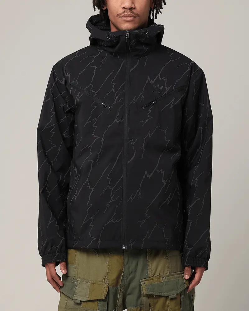 Adidas Lightening Windbreaker Jacket Black 1
