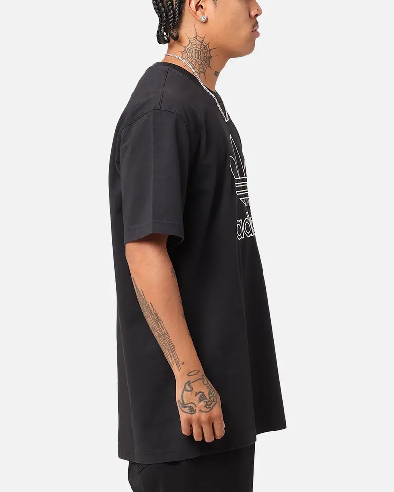 Adidas Outline Trefoil T-Shirt Black 5