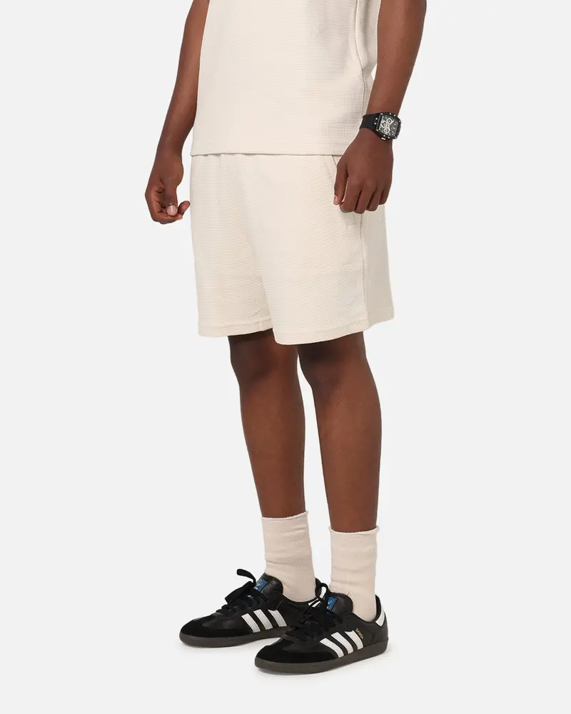 Adidas Trefoil Essentials Waffle Shorts Wonder White 1