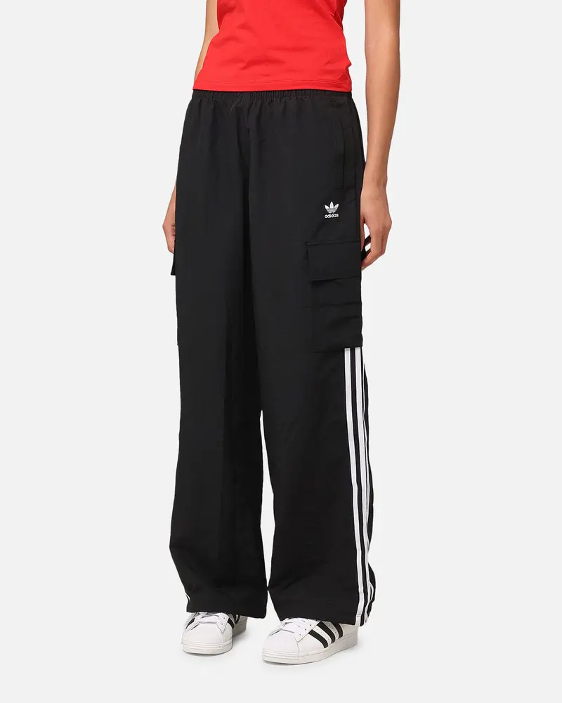 Adidas Women's 3-Stripe Cargo Pants Black 1
