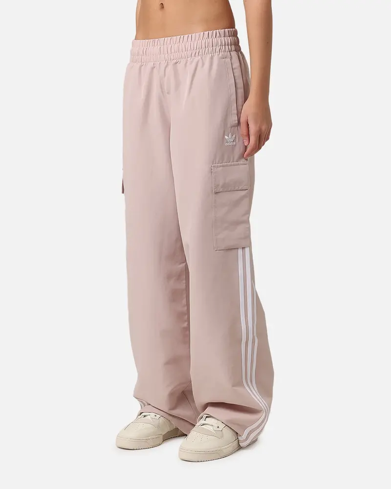 Adidas Women's 3 Stripes Cargo Pants Wonder Taupe 1