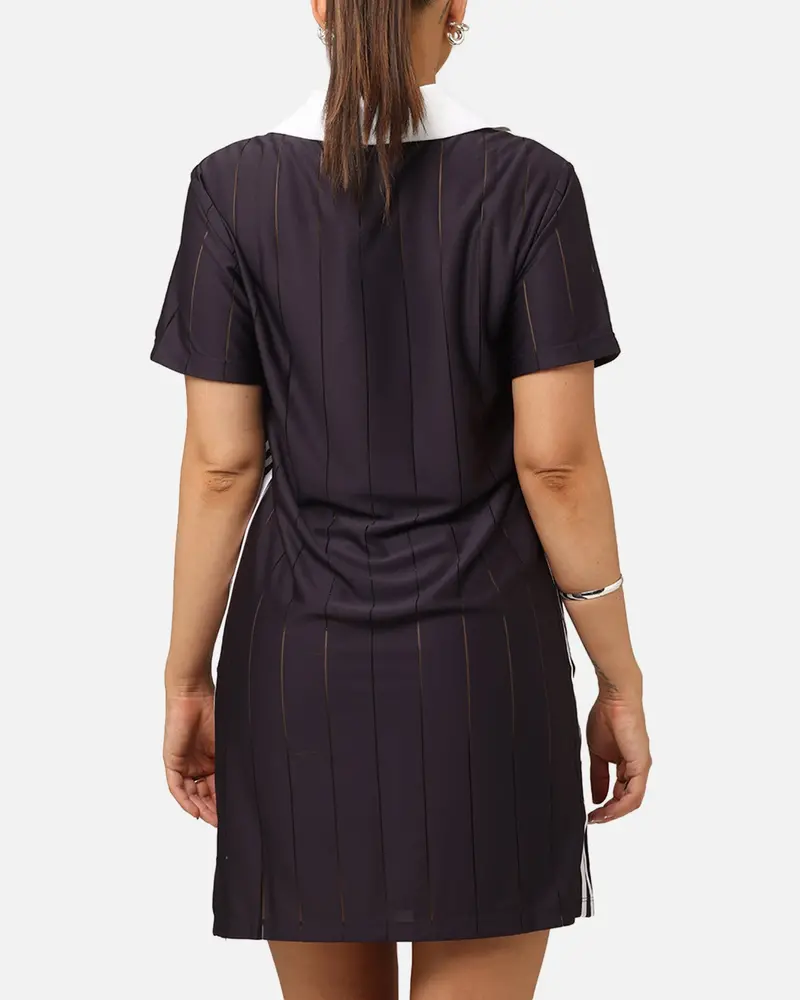 Adidas Women's 3-Stripes Pinstripe Dress Aurora Black 3