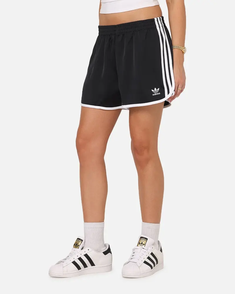 Adidas Women's Adicolor 3-Stripes Sprinter Shorts Black 1