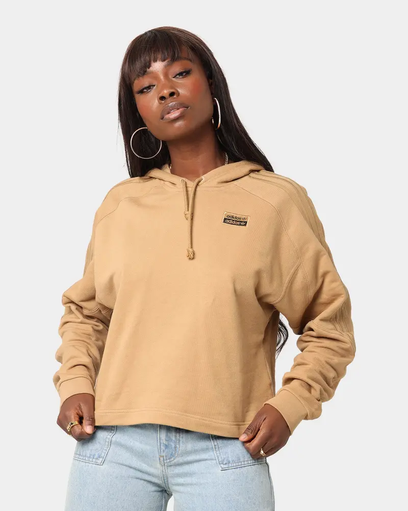 Adidas Women's Hoodie Tan 1