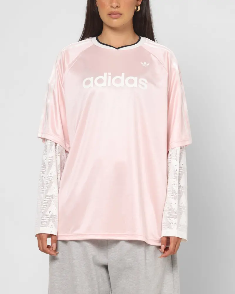 Adidas Women's Lace Long Sleeve Jersey Pink 1