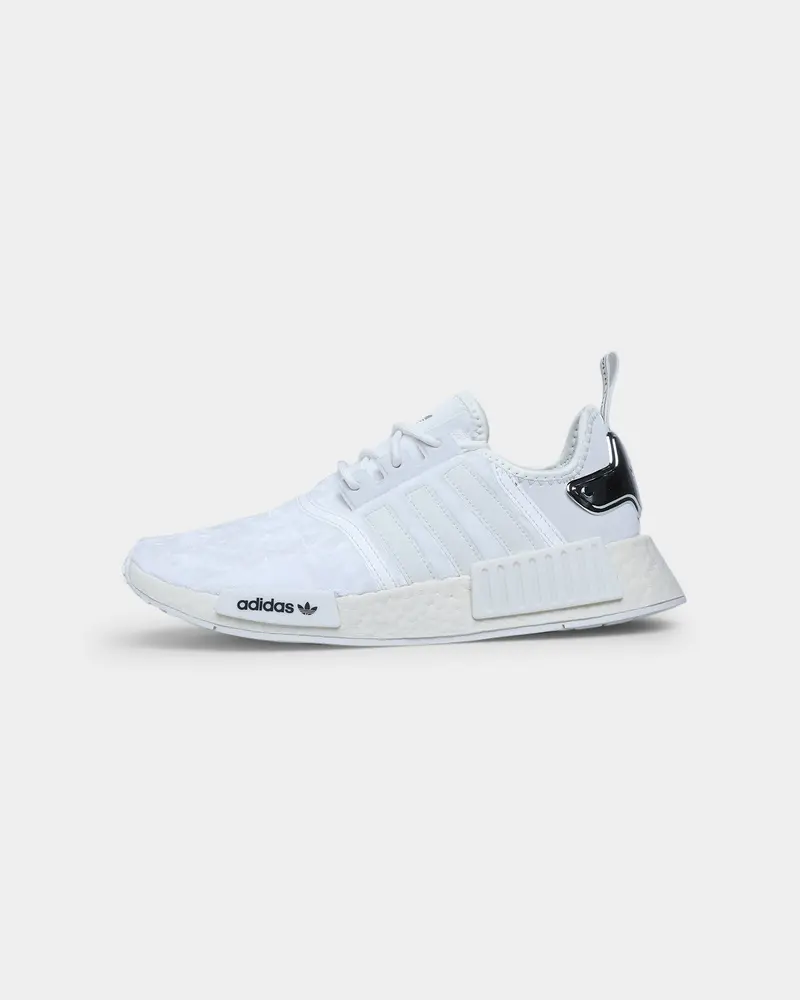 Adidas Women's Nmd_R1 Crystal White / Crystal White / Silver Metallic 1