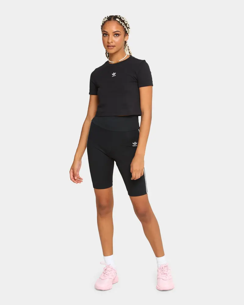 Adidas Women's Primeblue High-Waist Bike Shorts Black 1