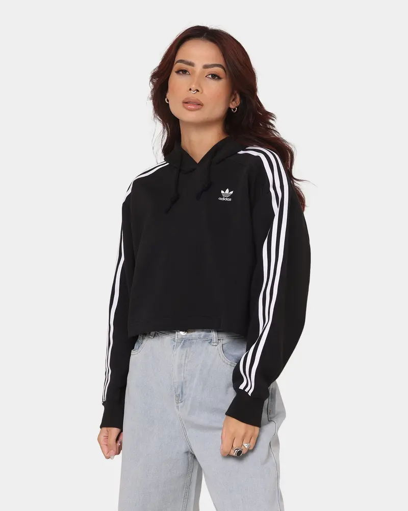 Adidas Women's Short Hoodie Black 1