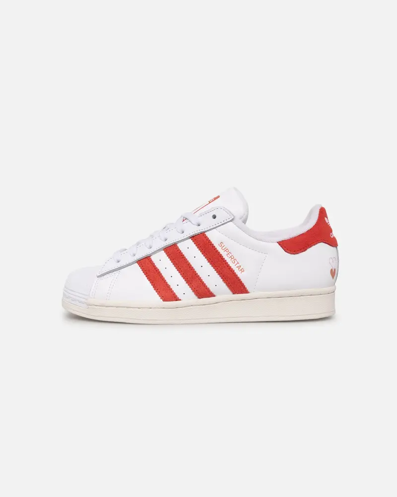 Adidas Women's Superstar White/Red 1