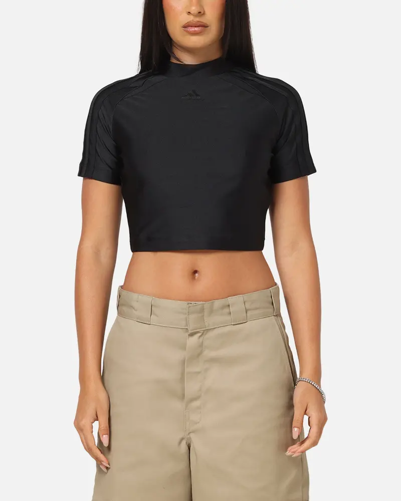 Adidas Women's Teamgeist Adicolor Baby T-Shirt Black 1