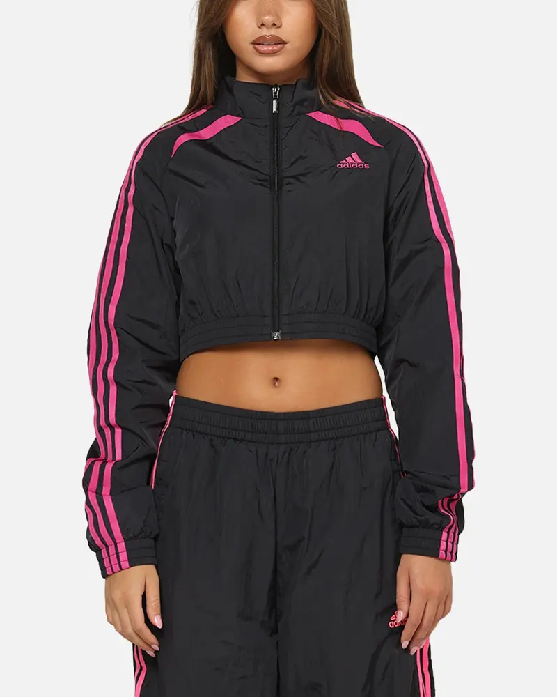 Adidas Women's Teamgeist Track Top Jacket Black/Pink 1