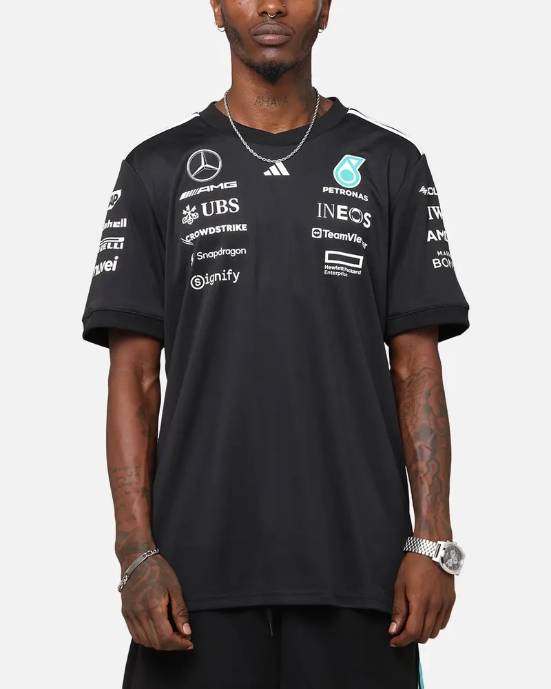 Adidas X Mercedes-Amg Petronas Formula One F1 2025 Team Driver T-Shirt Black 1
