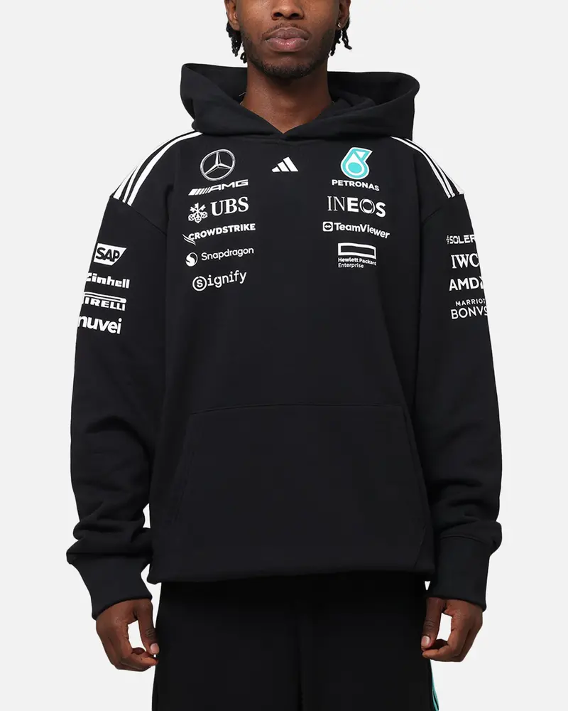Adidas X Mercedes-Amg Petronas Formula One F1 2025 Team Hoodie Black/White 1