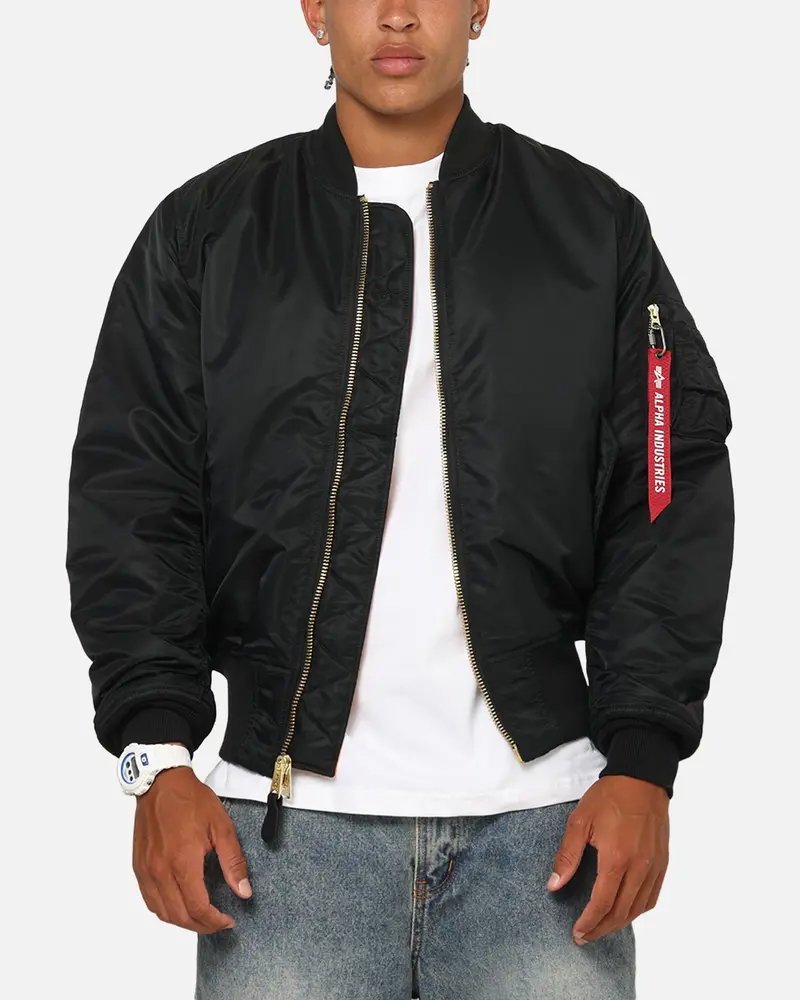 Alpha Industries Alpha Ma-1 Flight Jacket Black 1
