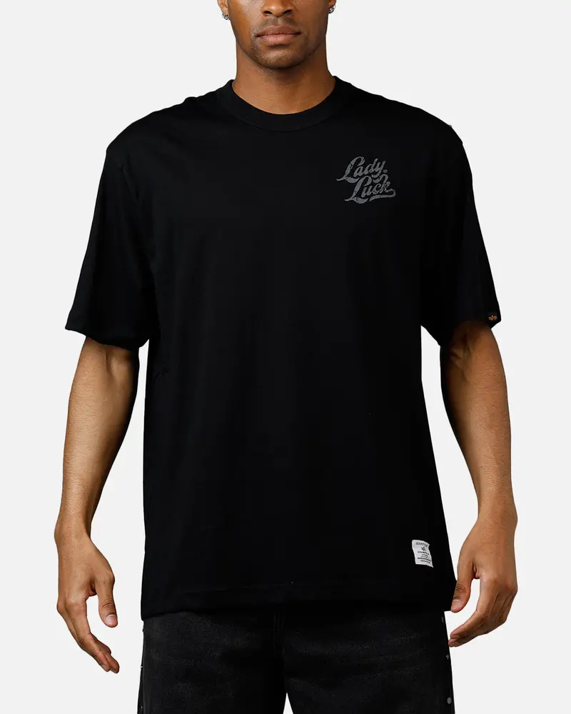 Alpha Industries Lady Luck T-Shirt Black 1