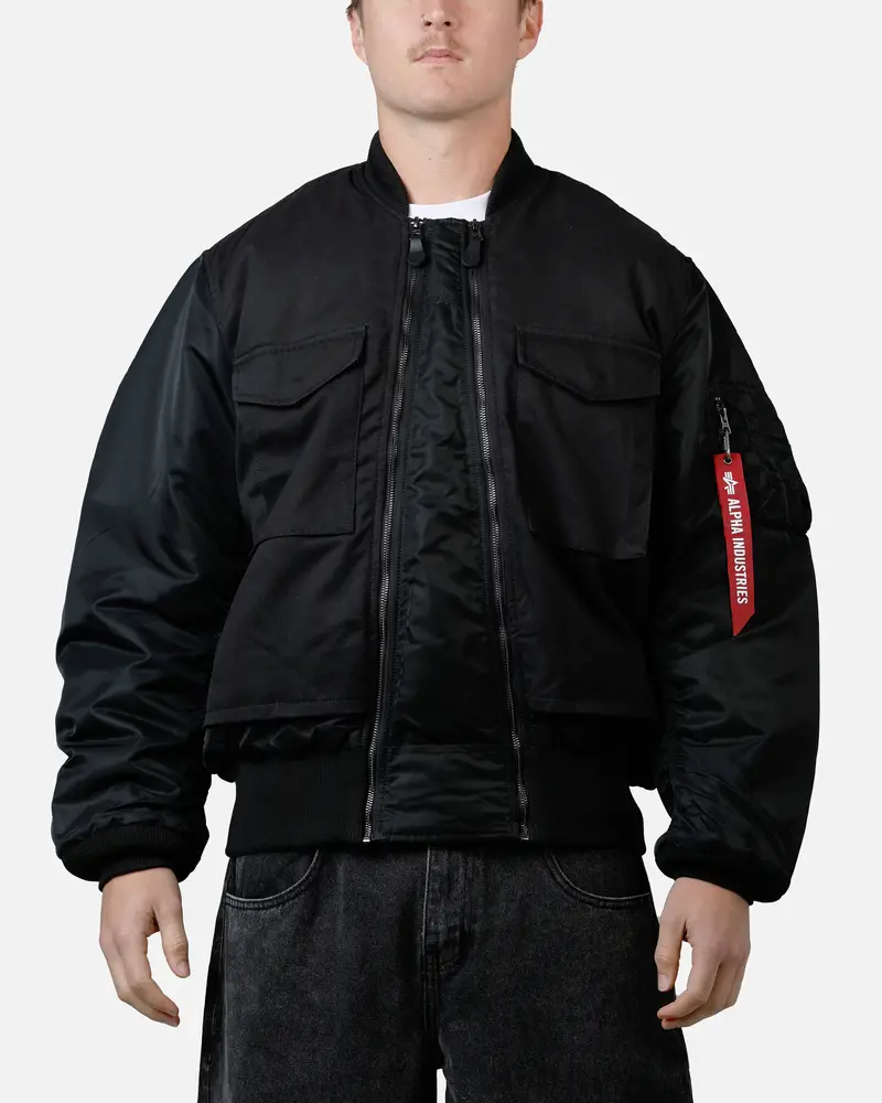 Alpha Industries Ma-1 Mixed Cotton Jacket Black 1