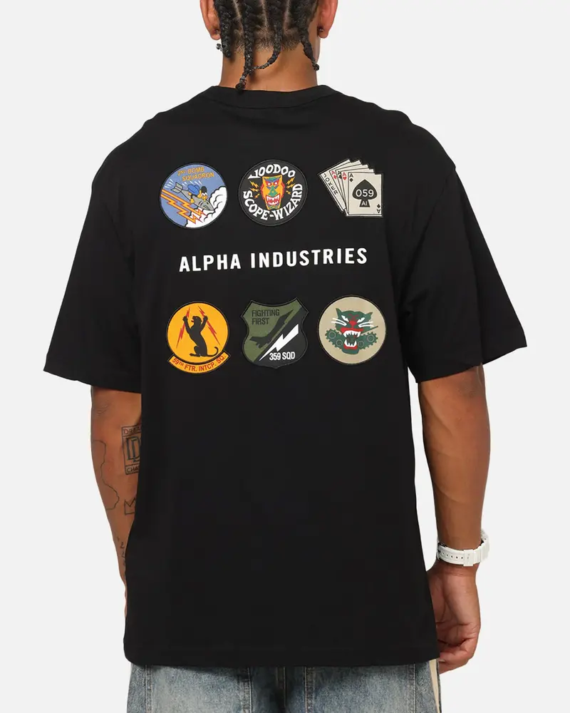 Alpha Industries Patched T-Shirt Black 1