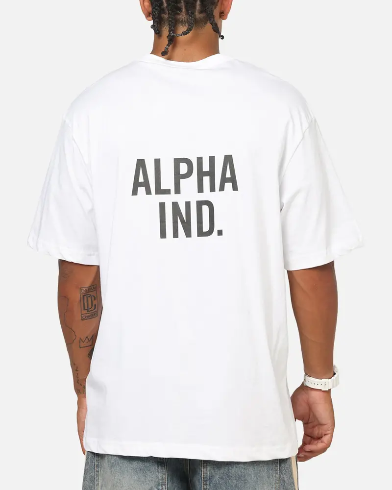 Alpha Industries Uniform Pocket A.I T-Shirt White 1