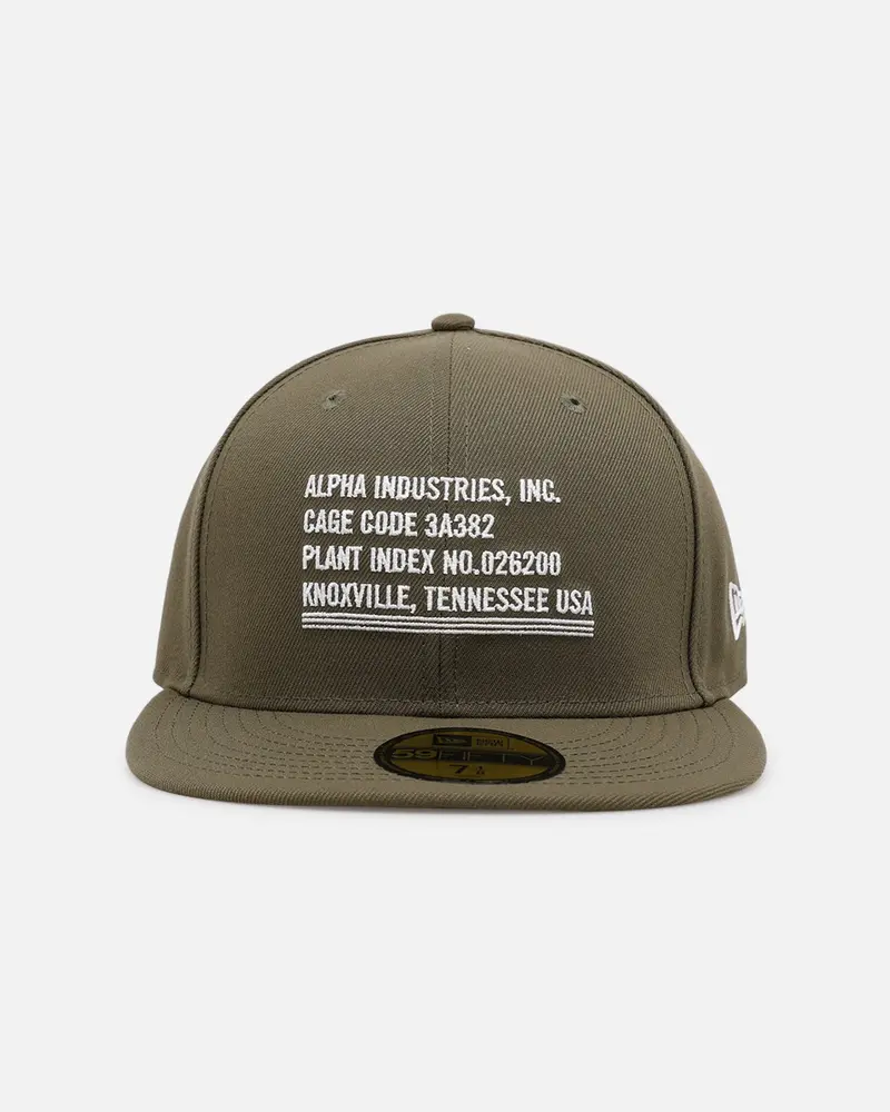Alpha Industries X New Era Cage Code 59Fifty Fitted Olive 1