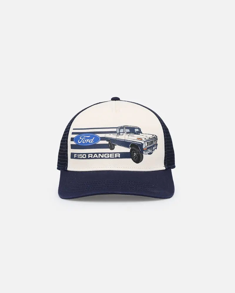 American Needle Sinclair Trucker Snapback Navy/Ivory 1